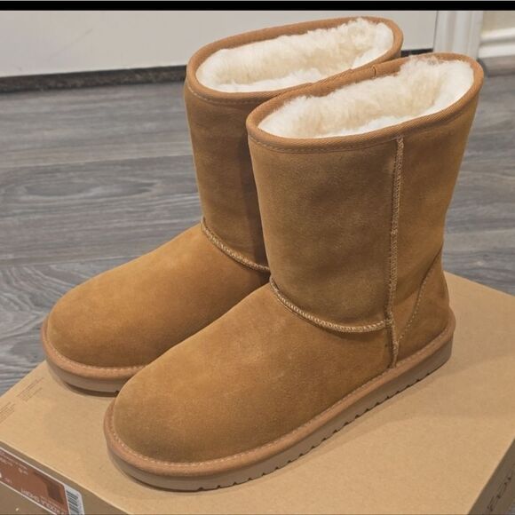 Koolaburra By Ugg Koola Short Pull-On Boots- Dark Beige - Picture 8 of 11